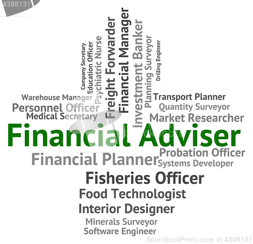 Image of Financial Adviser Shows Aide Commerce And Tutor