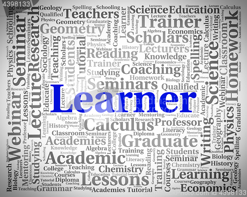 Image of Learner Word Indicates Educating Development And Training