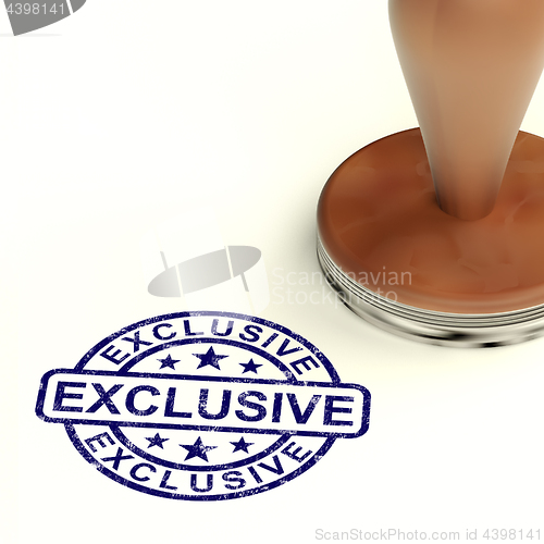 Image of Exclusive Stamp Showing Limited And Rare Product