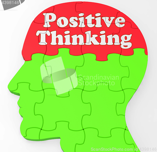 Image of Positive Thinking Mind Shows Optimism Or Belief
