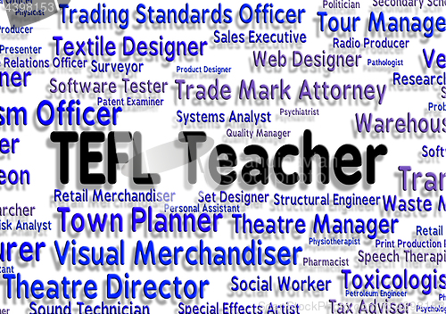 Image of Tefl Teacher Means Hire Job And Occupations