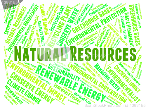 Image of Natural Resources Represents Raw Material And Gas