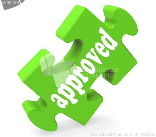 Image of Approved Piece Shows Success, Approval, Confirmed