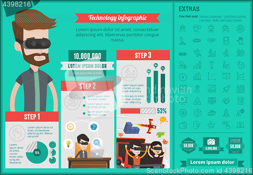 Image of Technology infographic template.