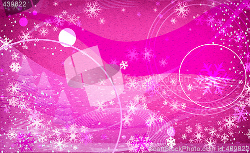 Image of fantasy snowflakes light pink