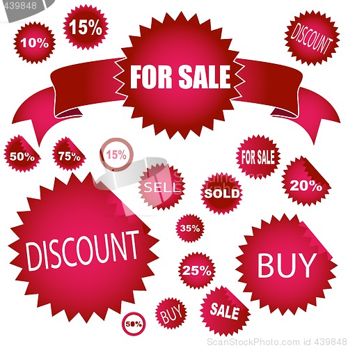 Image of sale stickers