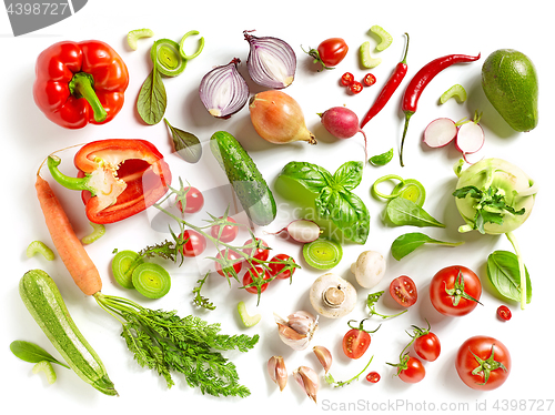 Image of various fresh vegetables