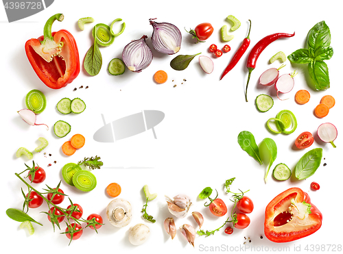 Image of various fresh vegetables