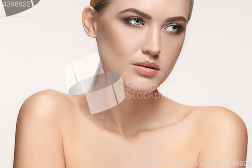 Image of Beautiful Girl face. Perfect skin