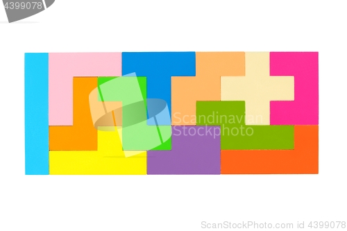 Image of Pentomino puzzle on white