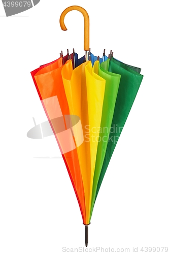 Image of Rainbow umbrella on white