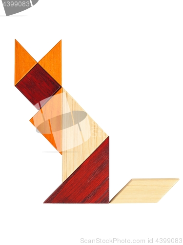 Image of Tangram puzzle on white