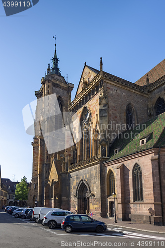 Image of the beautiful church of Colmar France