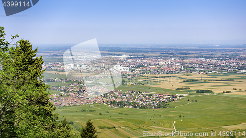 Image of an aerial view to Colmar France