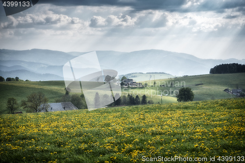 Image of beautiful view landscape south Germany