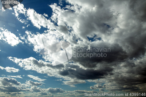 Image of Blue sky with clouds