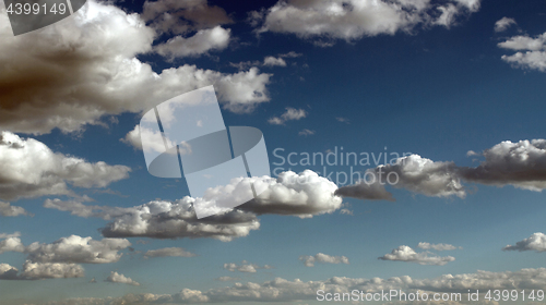 Image of Blue sky with clouds