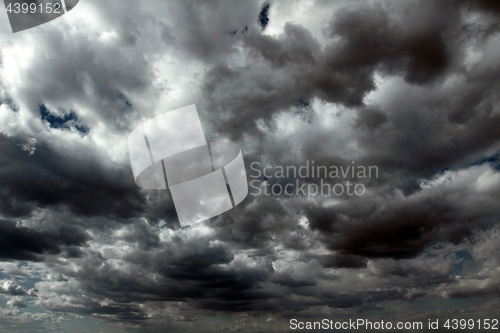 Image of Beautiful storm sky with clouds