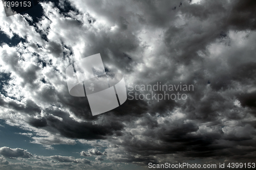 Image of Beautiful storm sky with clouds