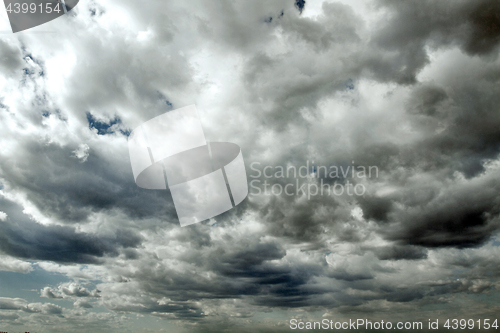 Image of Beautiful storm sky with clouds