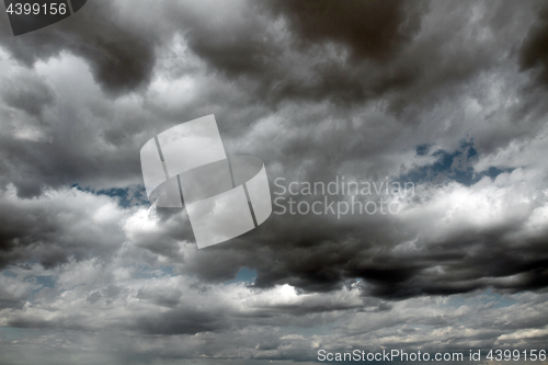 Image of Beautiful storm sky with clouds