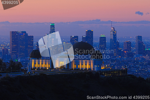 Image of Landmark Griffith Observatory in Los Angeles, California