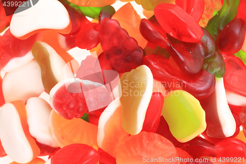 Image of jelly gumdrop sweet background