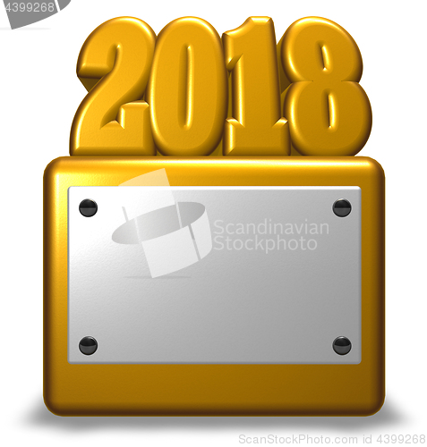 Image of golden year number