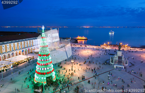 Image of Lisbon Christmas celebration, Portugal