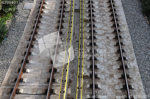 Image of railway tracks background