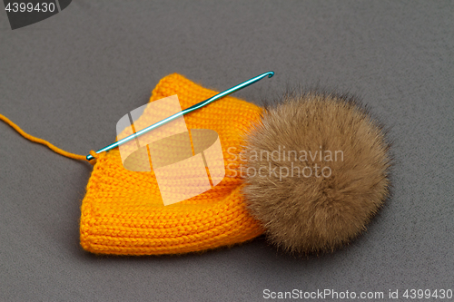 Image of Orange handmade hat
