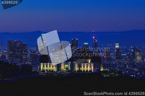 Image of Landmark Griffith Observatory in Los Angeles, California