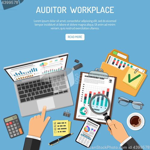 Image of Auditor Workplace Concept
