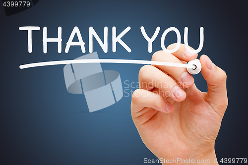 Image of Thank You Handwritten With White Marker