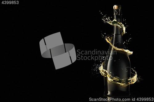 Image of New Year Celebration with champagne