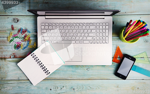 Image of Laptop on table