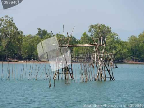 Image of Fish trap on Kala Island, Myanmar