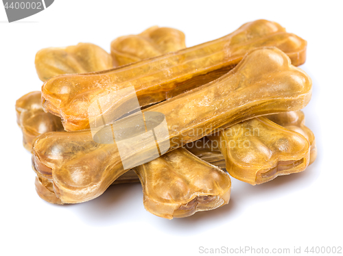 Image of Dog bone food on white