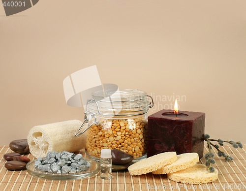 Image of beauty spa set