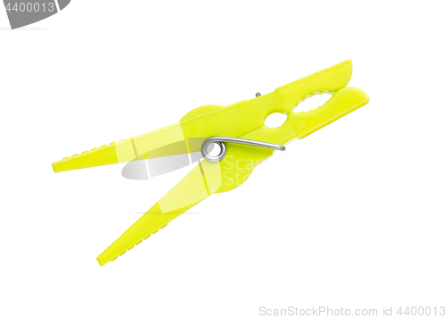 Image of Color clothespin on white 