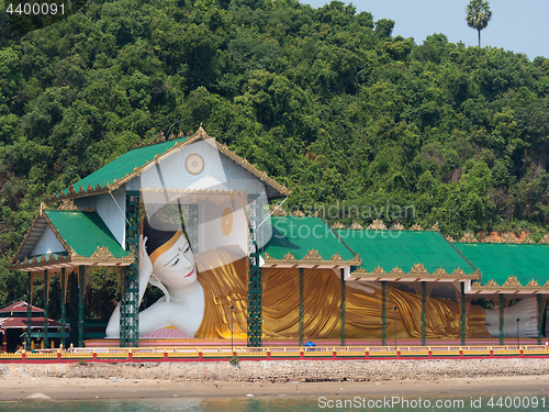 Image of Reclining Buddha on Pataw Island in Myanmar