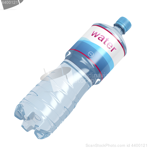 Image of Water bottle on white