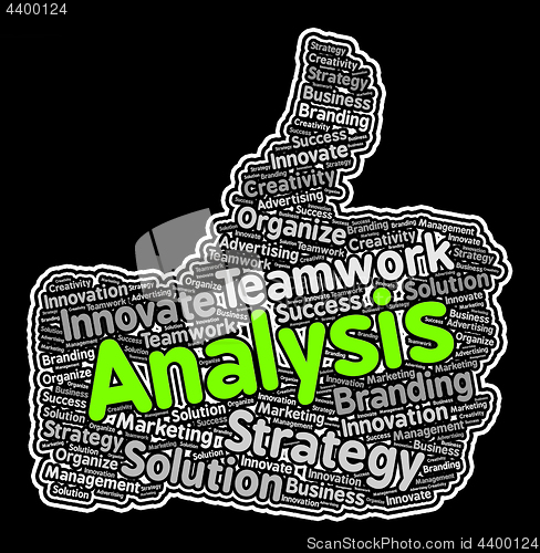 Image of Analysis Thumbs Up Means Data Analytics And Analyse