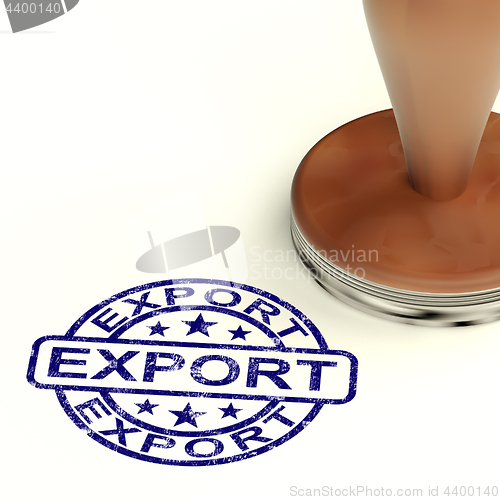 Image of Export Stamp Showing Global Distribution And Shipping