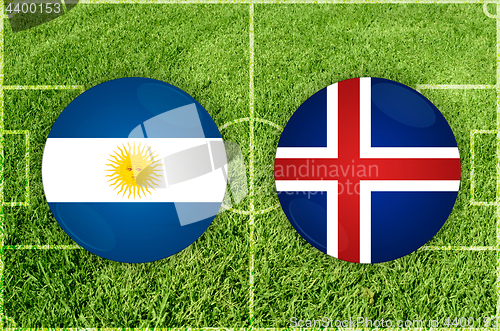 Image of Argentina vs Iceland football match