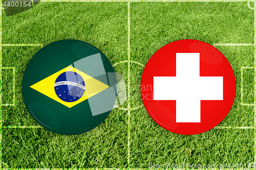 Image of Brazil vs Switzerland football match