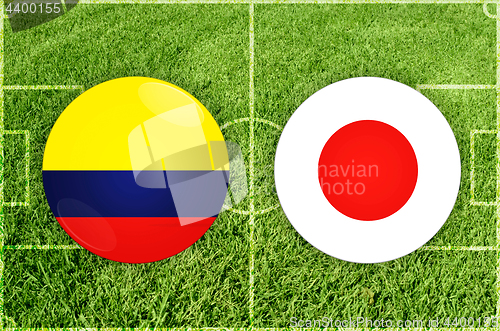 Image of Colombia vs Japan football match