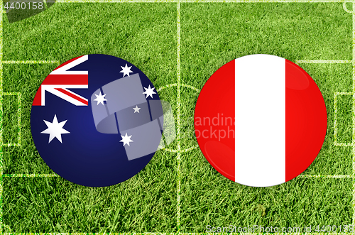 Image of Australia vs Peru football match