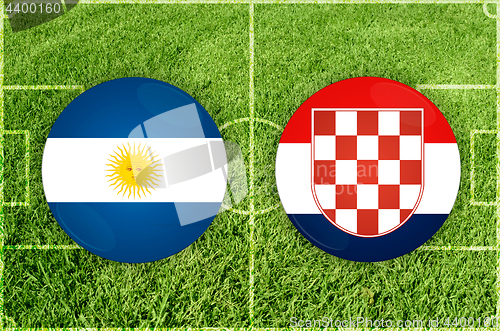 Image of Argentina vs Croatia football match