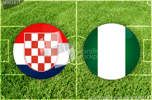 Image of Croatia vs Nigeria football match